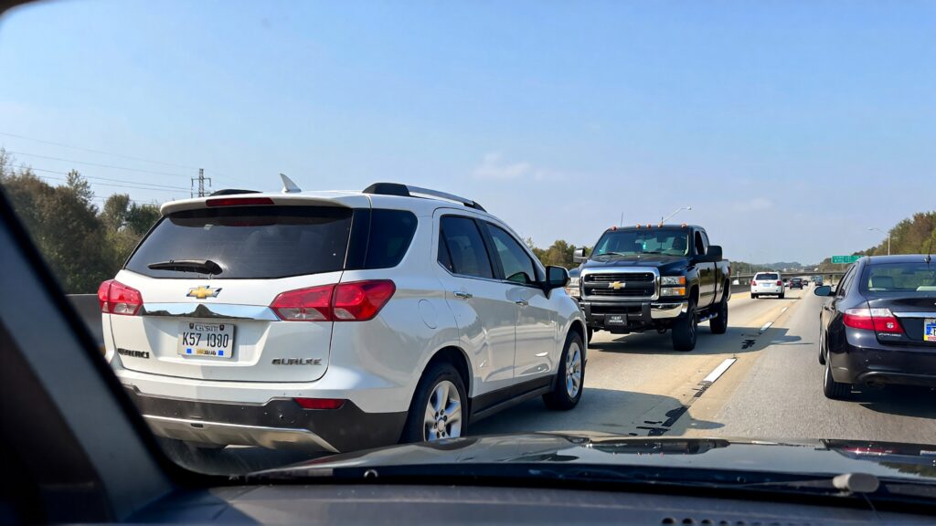 Samantha parian a white Chevrolet Equinox a black Chevrolet truck and a sedan in 6ac1e21f 55d0 4eaf 8235 8e535984d20f