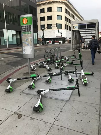 Lime scooters Downtown Fairfield